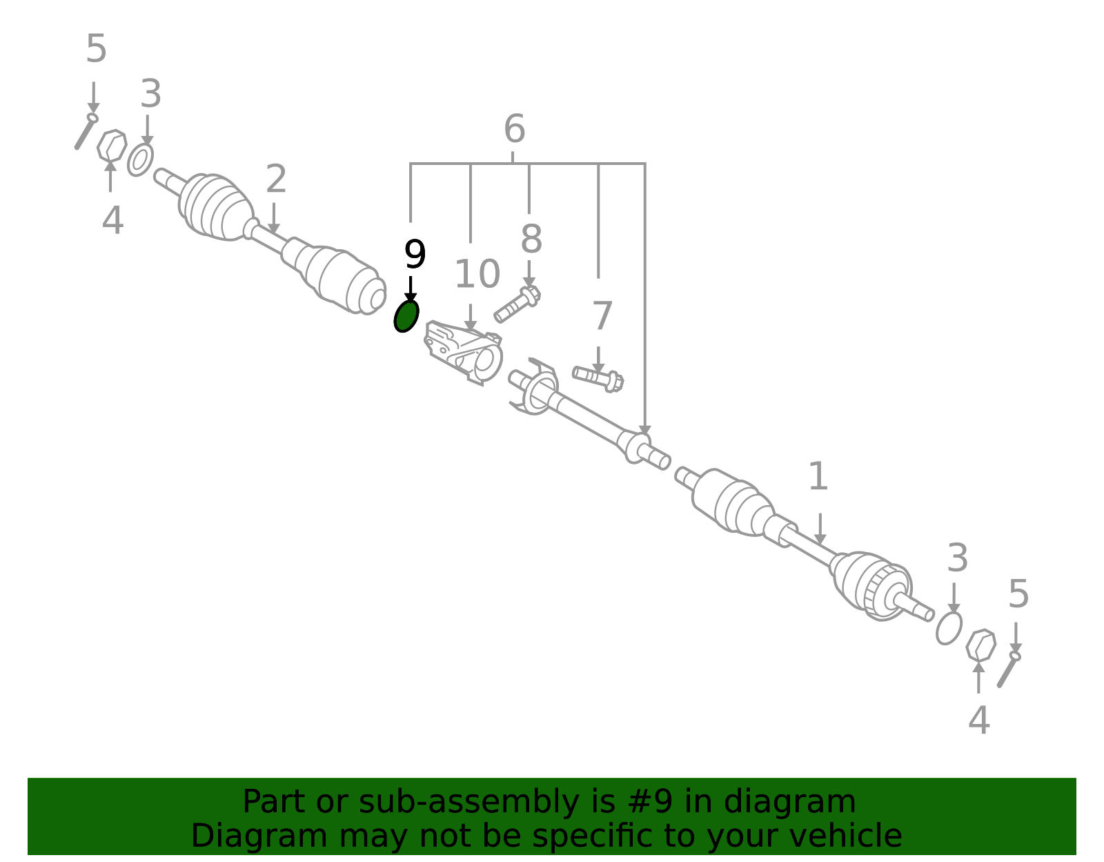 49557-39291 - Shaft Assembly C-Clip 2004-2009 Kia Amanti | Kia.Parts Store