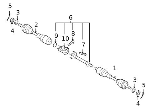 Drive Axles for 2006 Kia Amanti #0
