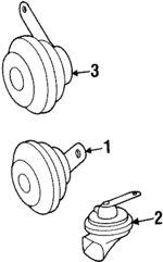 35422820 - Electrical: Horn for Mercedes-Benz Image