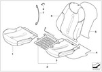 52107155040 - Seats: Seat Cover Leather for Mini Image