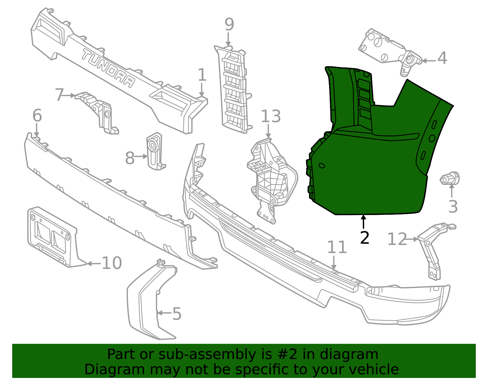 2022-2026 Toyota Tundra 2022-2024 Toyota Tundra - Side Cover 52112