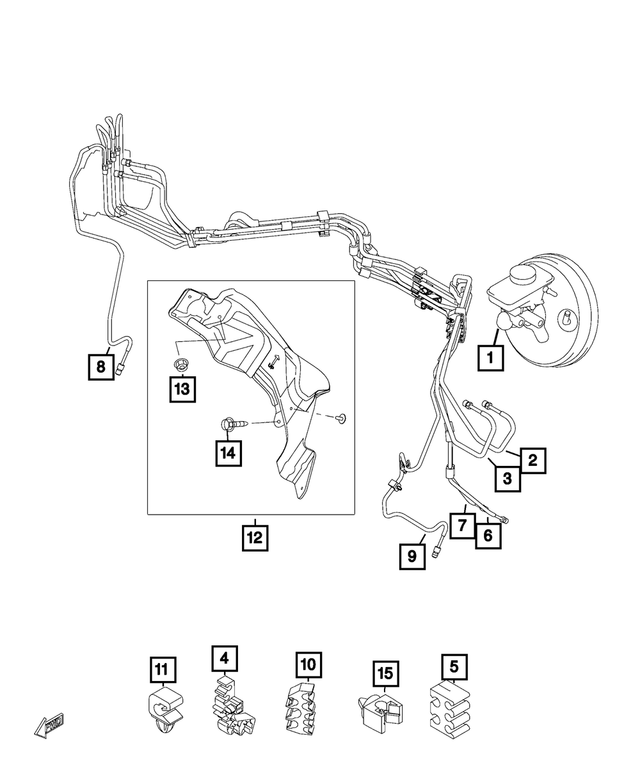 68332540AA - : Brake Tube for Mopar Image