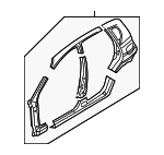 96957686 - Body: Uniside Panel for Chevrolet: Aveo, Aveo5 | Pontiac: G3 Image