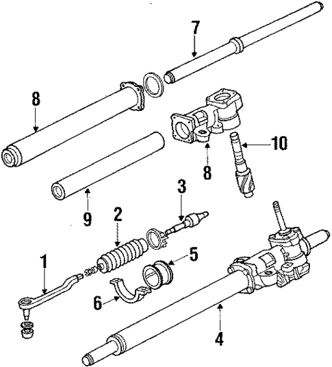 Steering Gear & Linkage for 1990 Honda Civic #0