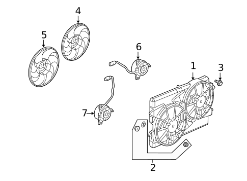 Cooling Fan for 2008 Saturn Vue #1