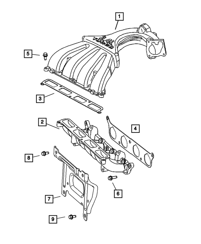 « 4884514AB – Engine 2.4L Four Cylinder (Turbo) : Admission Collecteur pour Mopar Image »
