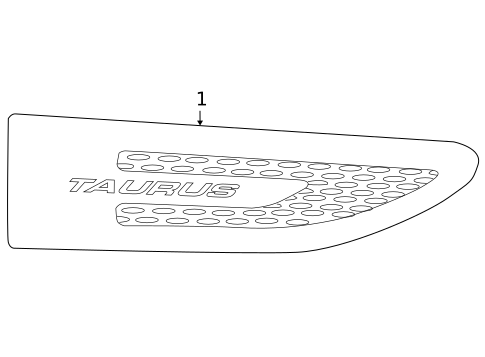 Exterior Trim - Fender for 2019 Ford Taurus #0