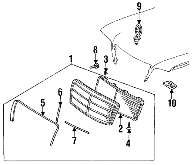 1269941245 - Body: Lock for Mercedes-Benz Image