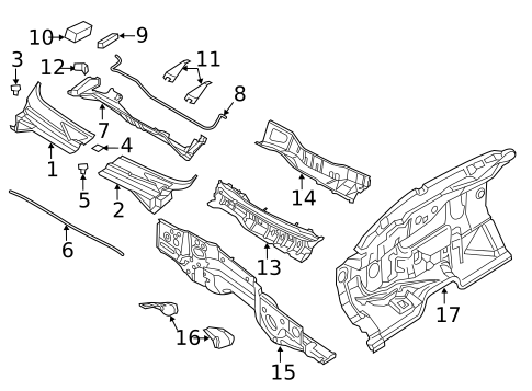 Cowl for 2019 Nissan NV2500 #0