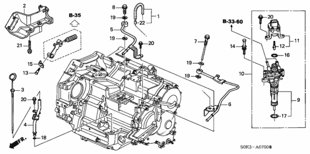 4AT Oil Level Gauge for 1999 Acura TL #0