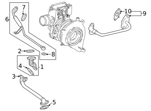 Turbocharger & Components for 2024 GMC Sierra 2500 HD #5