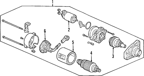 Starter for 1998 Honda Prelude #0