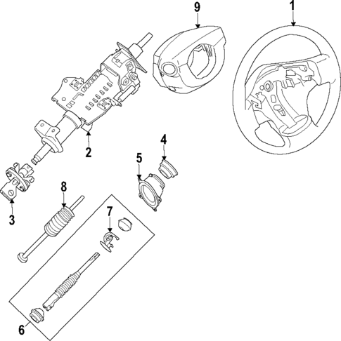 Steering Wheel for 2012 Suzuki Equator #0