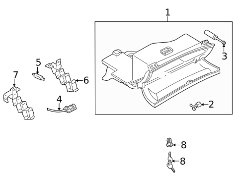 Glove Box for 2001 Audi Allroad Quattro #0