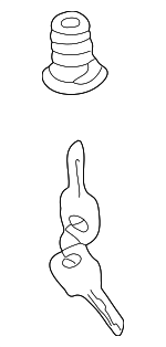 107857113JC - Body: Cylinder &amp; Keys for Audi: A3, A3 Quattro, A3 Sportback e-tron, A4, A4 Quattro, A5, A5 Quattro, A6, A6 Quattro, A7 Quattro, A8 Quattro, allroad, Allroad Quattro, Q3, Q3 Quattro, Q5, R8, RS3, RS4, RS5, RS7, S3, S4, S5, S6, S7, S8, SQ5, TT, TT Quattro, TT RS Quattro, TTS Quattro Image image