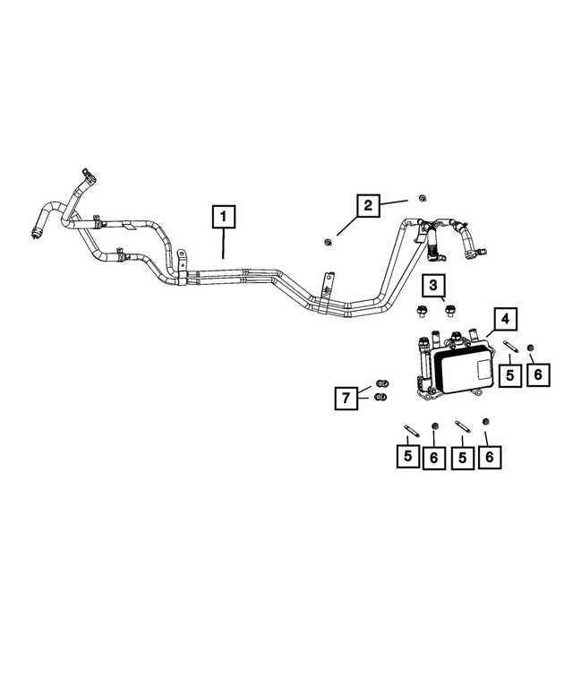 68425454AB - : Heater Supply And Return Hose And Tube for Mopar Image