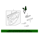 thumbnail image 2 of Genuine OEM Honda Rear Door Pillar Garnish – Driver Side – 72761-TF0-003 – Fits 2009-2013 Fit 2 of 4