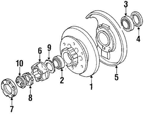 Front Brakes for 1986 Isuzu Pickup #0
