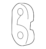 18215S0XA51 - Exhaust: Rear Insulator for Honda: Accord, Accord Crosstour, Crosstour, Element, Odyssey, Pilot, Ridgeline Image