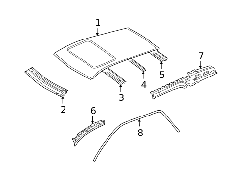 Roof & Components for 2009 Mercedes-Benz GL550 #0