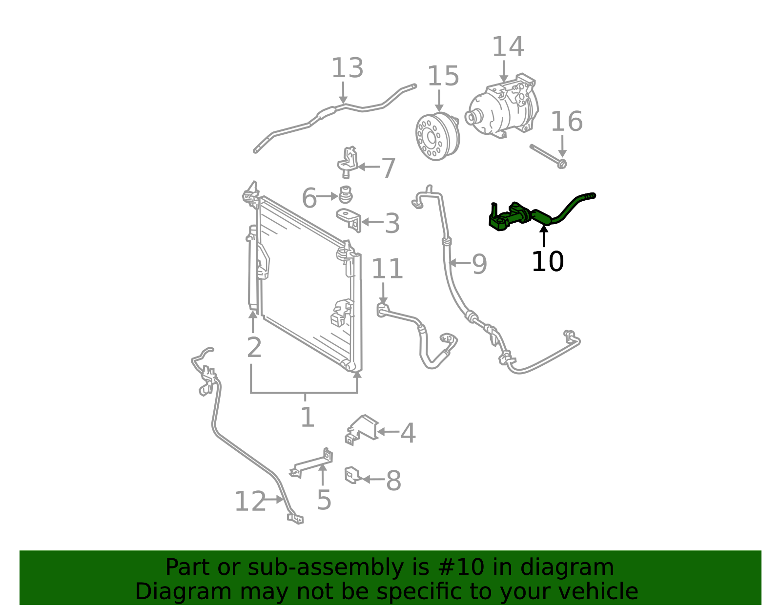Toyota OEM Suction Pipe 88707-60180 | Toyota OEM Parts Giant