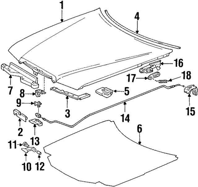1248890598 - Body: Seal for Mercedes-Benz Image