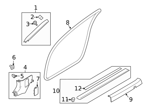 Interior Trim - Pillars for 2021 INFINITI Q60 #0