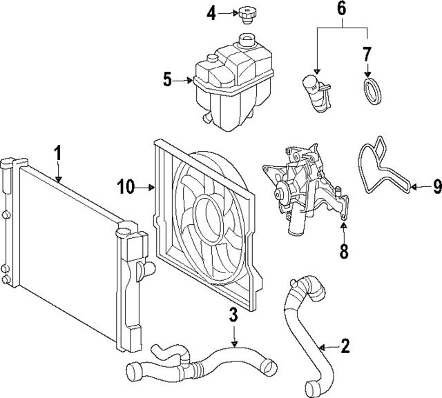 2115011782 - Cooling System: Lower Hose for Mercedes-Benz Image