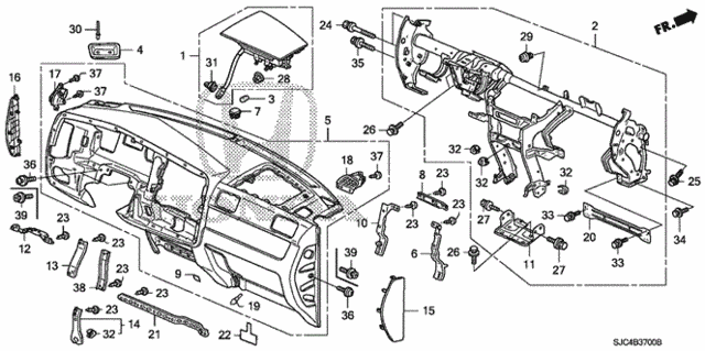 Instrument Panel for 2013 Honda Ridgeline #0