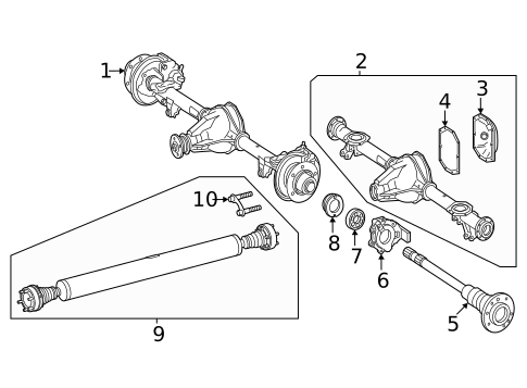 Drive Shaft for 2019 Mercedes-Benz G 63 AMG&reg; #0