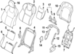 32248843 - : Seat Back Cover for Volvo Image