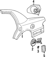 1W7Z5427840AA - Body: Quarter Panel for Ford Image