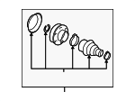1K0498103A - Suspension: Inner Joint Assembly for Volkswagen Image