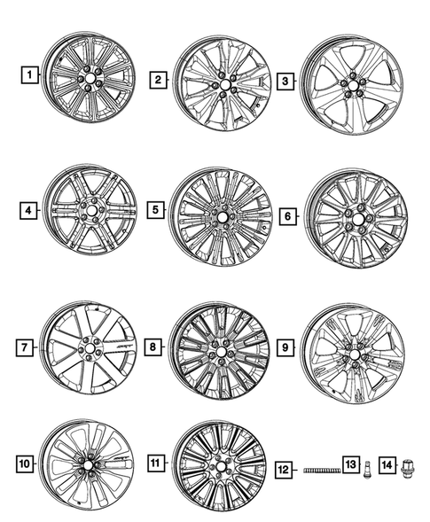 Wheels, Tires and Hardware for 2014 Chrysler 300 #0