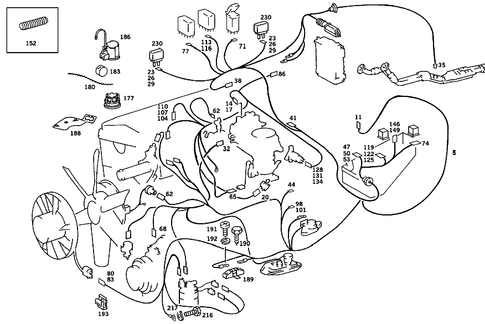 Engine Cable Harness for 1989 Mercedes-Benz 190D #2