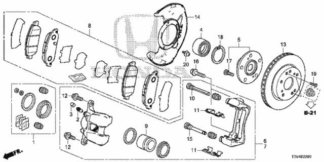 Front Brake for 2014 Honda Accord #0