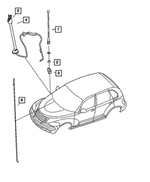 4671868AF - Electrical: Antenna Mast for Mopar Image