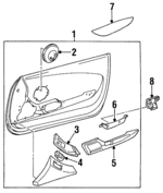 6764514050 - : 1997-1998 Toyota Supra - Armrest Bracket for Toyota: Supra Image