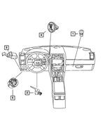 5189366AB - Electrical: Parking Brake Switch for Chrysler: 300 | Dodge: Challenger, Charger, Magnum Image