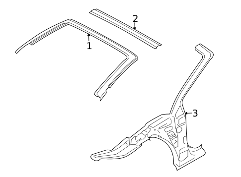 Windshield Header & Components for 2013 Audi TTS Quattro #0