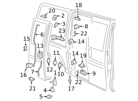 thumbnail interactive-video image 1 of Pair Rear Quarter Panel Extensions Left+Right For Chevy Express 1500-3500 & GMC Savana (1996-2023) - Black Primer 1 of 2