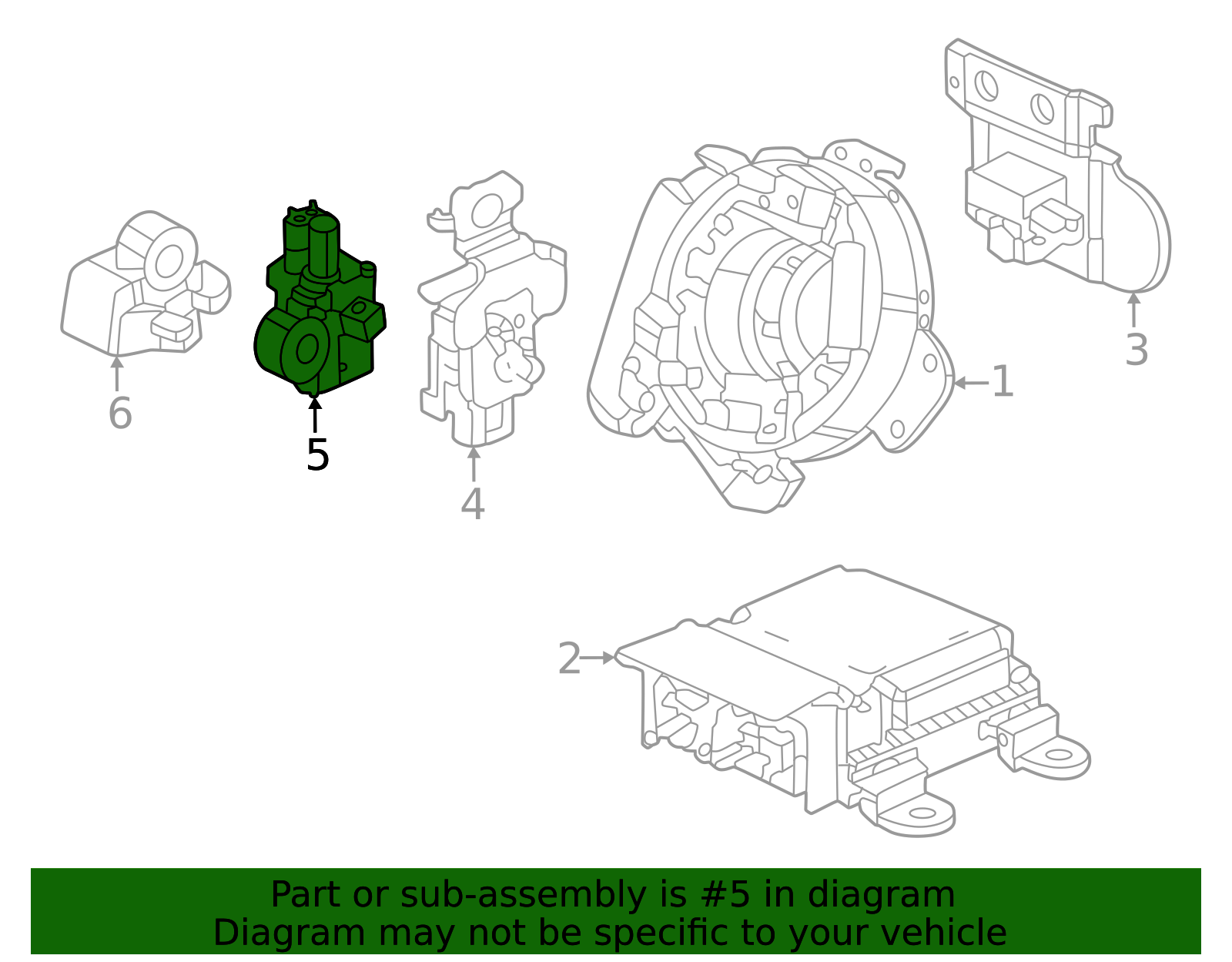 OEM 2023-2026 Honda Air Bag Impact Sensor 77970-T00-D11 | Honda