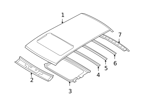 Roof & Components for 2009 Hyundai Santa Fe #1