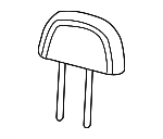 3L9Z78611A08BAA - Body: Headrest for Mercury: Mountaineer Image