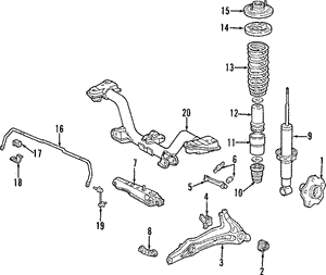 中林忠良　Position’９７ 腐蝕 Ⅰ (50/8) Rear Suspension for 1997 Honda CR-V | OEM Parts Online