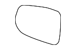 31402873 - Body: Mirror Glass for Volvo: S60, S90, V60, V60 Cross Country Image