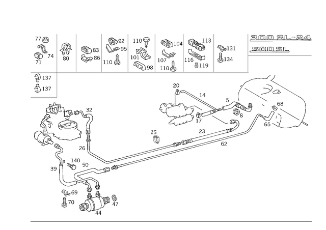 1294762426 - : Hose for Mercedes-Benz Image