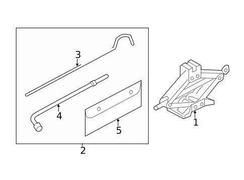 Jack & Components for 2011 INFINITI M56 #0