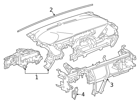 Instrument Panel for 2021 Chevrolet Bolt EV #0
