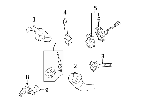 Switches for 2008 Kia Optima #1